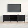 vidaXL Set mobile TV Rovere Nero 150 x 30 x 50 cm Legno multistrato