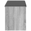 vidaXL Panca per ingresso con cuscino Sonoma grigia 83 x 38 x 45 cm