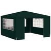 vidaXL Gazebo Professionale con Pareti 4x4 m Verde 90 g/m&sup2;