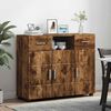 vidaXL Credenza Rovere fumo 88,5 x 30,5 x 73 cm Legno multistrato