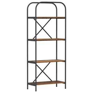 vidaXL Libreria 4 livelli 60 x 30 x 146 cm Legno ingegnerizzato