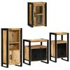 vidaXL Set di mobili per il bagno 4 pz Marrone 55 x 35 x 60 cm