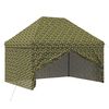 vidaXL Tendone con 4 Pareti Laterali 2,9 x 4,3 m Camouflage Militare
