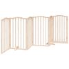 vidaXL Cancelletto per cani con porta pieghevole 6 pannelli 300 cm in legno di pioppo