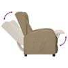 vidaXL Poltrona Wing Back Reclinabile Cappuccino in Similpelle