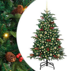 vidaXL Albero di Natale artificiale con 150 LED Verde 150 cm