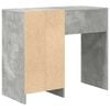 vidaXL Scrivania Grigio cemento 90 x 37,5 x 75 cm Legno multistrato