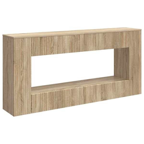 vidaXL Tavolo consolle Rigato Rovere Sonoma 155 x 29 x 74 cm