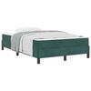 vidaXL Letto a molle con materasso Verde Scuro 120 x 190 cm Tessuto