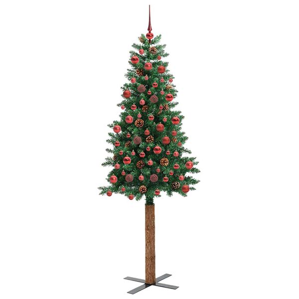 vidaXL Albero di Natale snodato con 300 LED con supporto Verde 180 cm