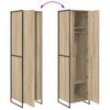 vidaXL Armadio 2 pcs Sonoma 50 x 50 x 200 cm Legno multistrato