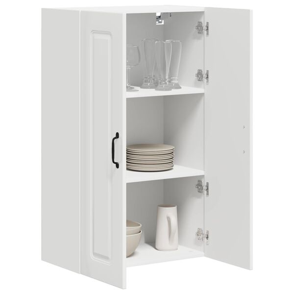 vidaXL Pensile cucina Bianco Lucido 60 x 31 x 100 cm Legno multistrato