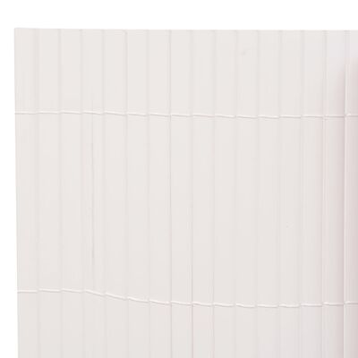 vidaXL Recinzione da Giardino a Doppio Lato 110x300 cm Bianca