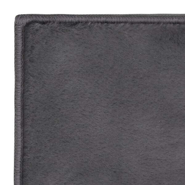vidaXL Tappeto in Similpelle di Coniglio 200x300 cm Antracite