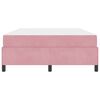 vidaXL Struttura del letto con materasso Rosa 160 x 200 cm Tessuto