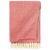 vidaXL Copriletto in Cotone 125x150 cm Rosso