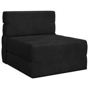 vidaXL Divano Letto Pieghevole Nero 70 x 72 x 60 cm Tessuto