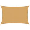 vidaXL Vela Parasole 160 g/m&sup2; Rettangolare Sabbia 4x5 m in HDPE