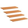 vidaXL Tappeti per scale 4 pz 90 x 25 x 2 cm Marrone Chiaro