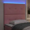 vidaXL Testiera LED con luci a strisce a LED Rosa 80 cm Poliestere