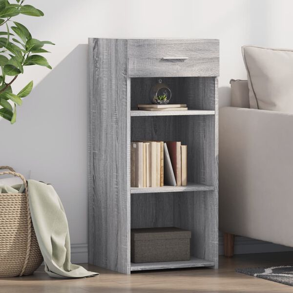 vidaXL Credenza Grigio Sonoma 40x42,5x93 cm in Legno Multistrato