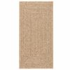 vidaXL Tappeto ZIZUR Beige 80x250 cm Aspetto Iuta Interni ed Esterni