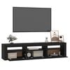 vidaXL Mobile Porta TV con Luci LED Nero 180x35x40 cm