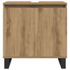 vidaXL Mobile da Bagno Rovere Artigianale 58x33x60 cm in Truciolato