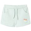 Pantaloncini per Bambini con Coulisse Menta Chiaro Misto 128