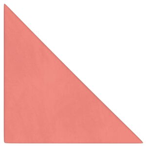 vidaXL Testiera da Parete 12 pcs Rosa Velluto
