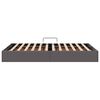 vidaXL Letto con Contenitore Grigio 120 x 200 cm Pelle sintetica