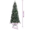 vidaXL Albero di Natale artificiale con 300 LED Verde 180 cm