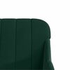 vidaXL Poltrona Verde Scuro 63x76x80 cm Velluto