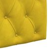vidaXL Testata appesa Giallo 130 x 55 x 7 cm Velluto