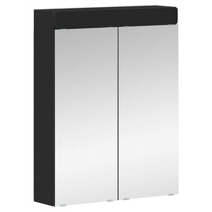 vidaXL Mobiletto per specchio da bagno TULUM Nero 60 x 16,5 x 78 cm