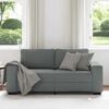 vidaXL Divano a 2 Posti Grigio Scuro 180x77x82 cm in Tessuto