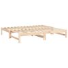 vidaXL Dormeuse Estraibile 2x(75x190) cm Legno Massello di Pino