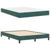 vidaXL Letto a molle con materasso Verde Scuro 160 x 200 cm Tessuto