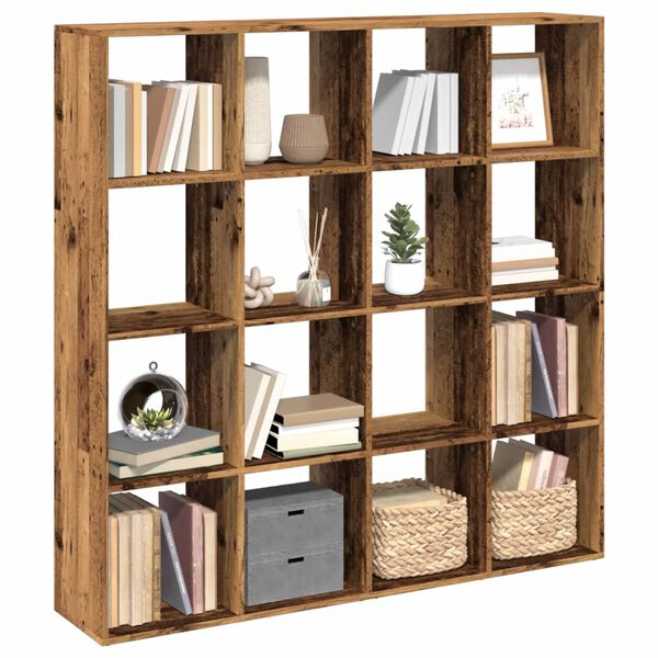 vidaXL Libreria Legno Antico 137,5x29x137,5 cm in Legno Multistrato