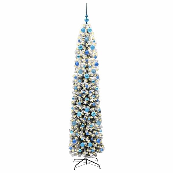 vidaXL Albero di Natale artificiale con 300 LED Verde 210 cm
