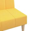 vidaXL Divano Letto a 2 Posti Giallo in Tessuto