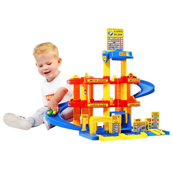 Polesie Wader Set Garage 5 pz con 3 Piani 59x59x51 cm in PP