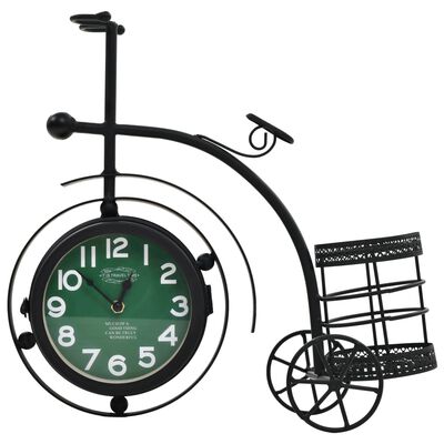 vidaXL Orologio Bifacciale a Parete a Forma di Triciclo Vintage