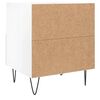 vidaXL Comodini 2 pz Bianco Lucido 40x35x47,5 cm in Legno Multistrato