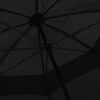 vidaXL Ombrello Nero 130 cm