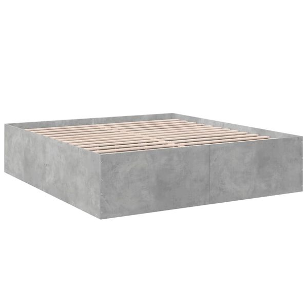 vidaXL Giroletto Grigio Cemento 200x200 cm in Legno Multistrato