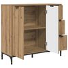 vidaXL Credenza Rovere artigianale 89,5 x 33 x 82 cm Legno multistrato
