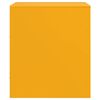 vidaXL Comodini 2 pz Giallo Senape 34,5x39x44 cm in Acciaio