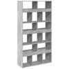 vidaXL Libreria Grigio Cemento 100x33x187,5 cm in Truciolato