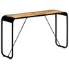 vidaXL Tavolo Consolle 140x35x76 cm in Legno Massello di Mango Grezzo